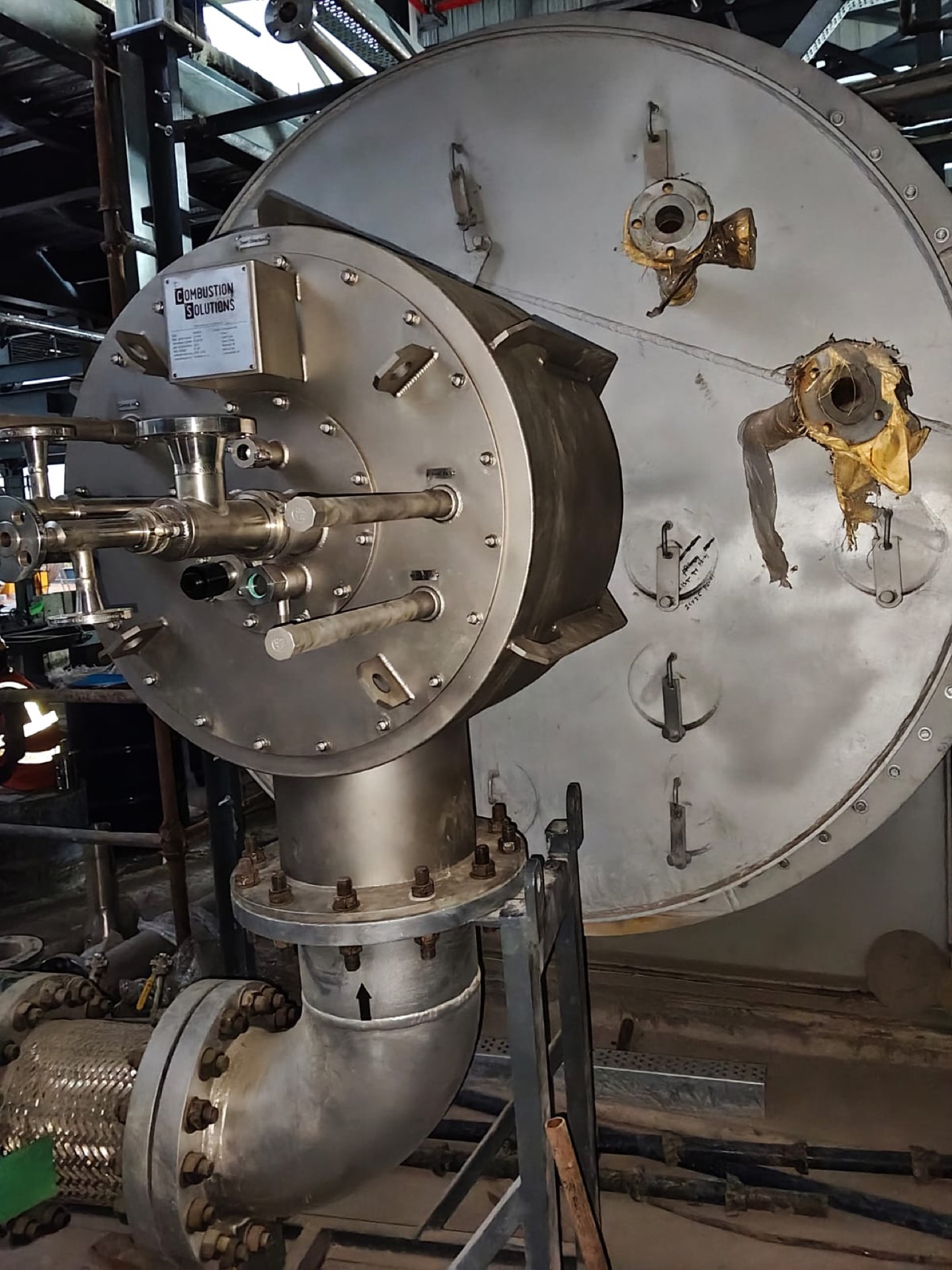 burner assembly & front endplate