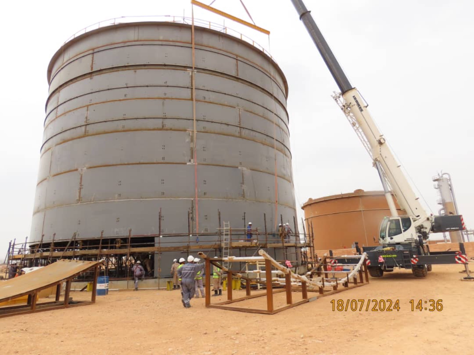 mobile crane, shell course lift